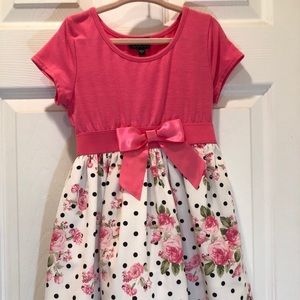 Flower & Polka Dot 5T Dress